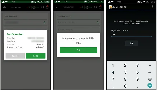 M-Pesa's mobile payments app